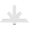 Ekena Millwork Redmond Architectural Grade PVC Gable Bracket, 36"W x 22 1/2"H x 4"D x 4"F, 15/12 Pitch GBP036X23X0404RED00 - alternate 3